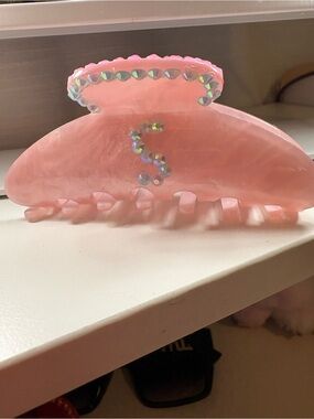 custom s letter bedazzle clip
